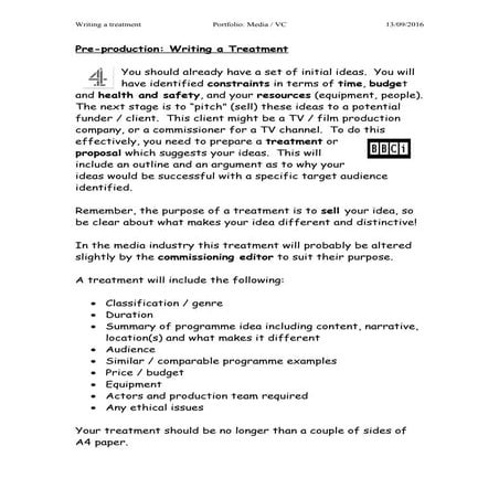 Treatment Template | DOC