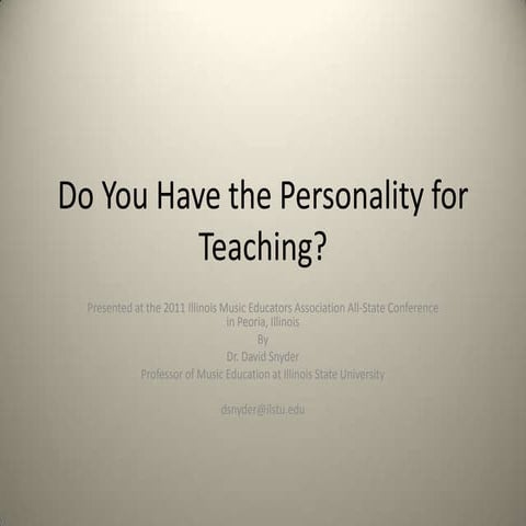 Do you have the personality for teaching copy