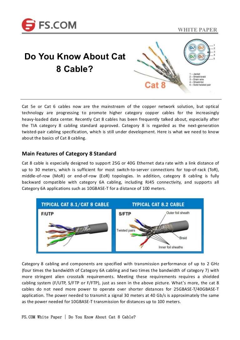 Do you know about cat 8 cable