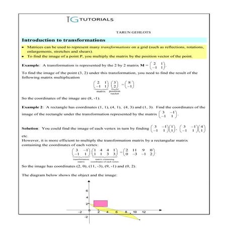 Do you know matrix transformations