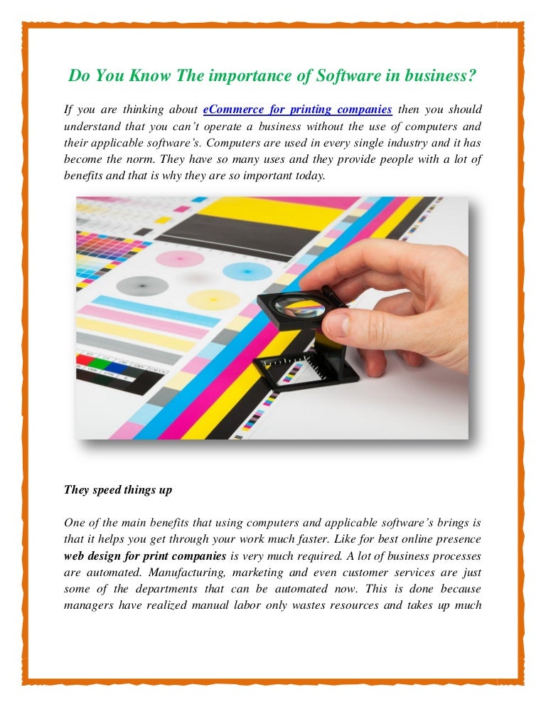 Do You Know The Importance Of Software In Business