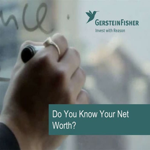 Do You Know Your Net Worth?