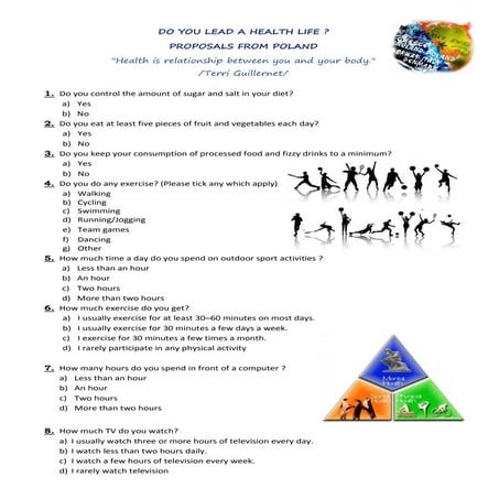 Do you lead a healthy life proposals from Poland