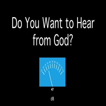 Do you want to hear from God? | Prayer