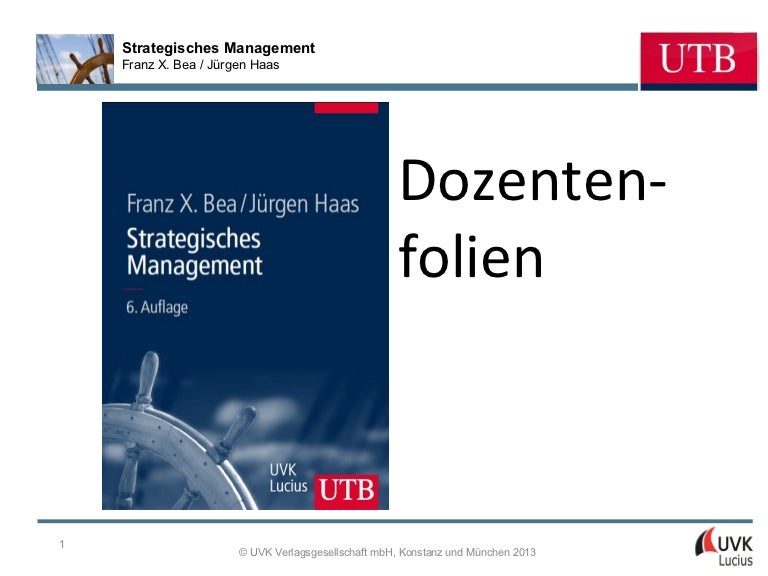 Dozentenfolien Strategisches Management
