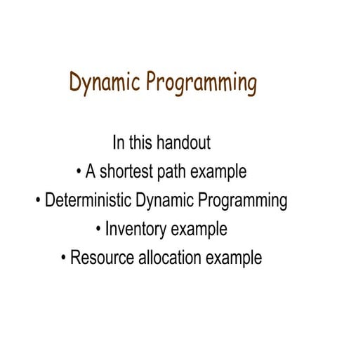 Dynamic Programming | PPTX