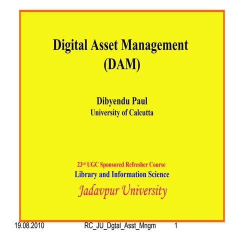 Digital Asset Management