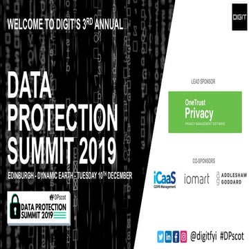 Data Protection Scotland Summit 2019