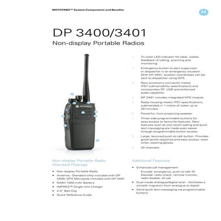 Dp3400 3401 final | PDF