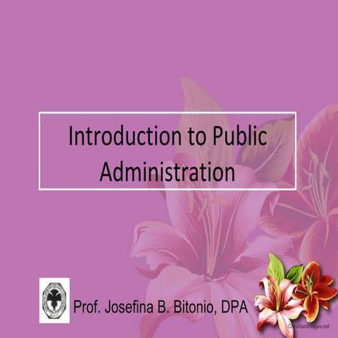 Introduction to Public Administration