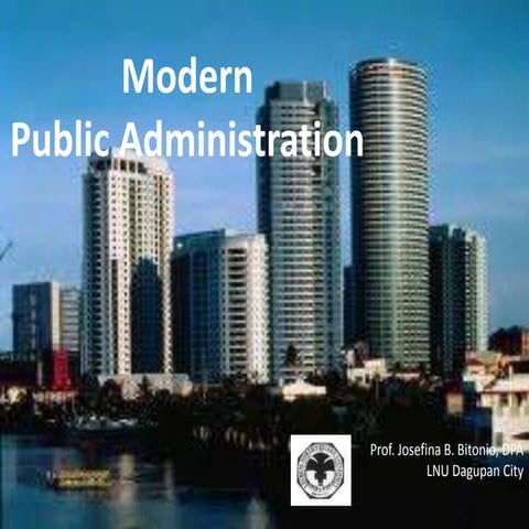 Modern Public Administration