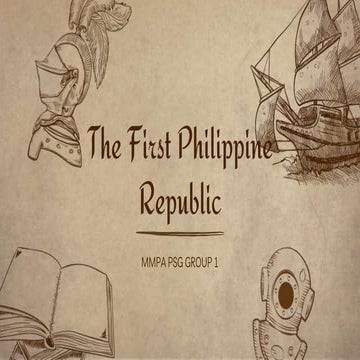 THE FIRST PHILIPPINE REPUBLIC