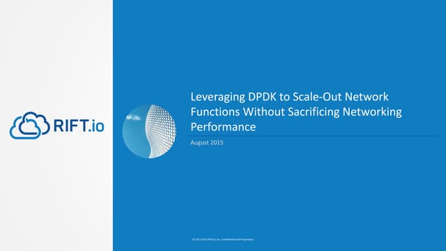 DPDK Summit 2015 - RIFT.io - Tim Mortsolf