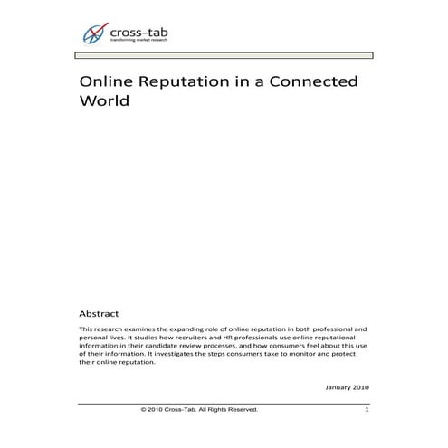 Dpd online reputation research overview