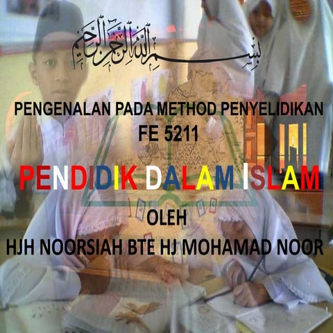 PENDIDIK DALAM ISLAM