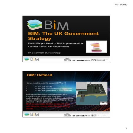 GRUG 10 D Philp BIM Presentation 20121113