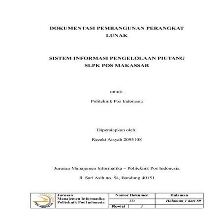 Tugas Akhir SI SLPK Pos Makassar