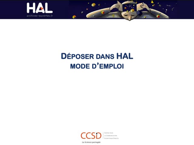 Déposer dans HAL mode d'emploi