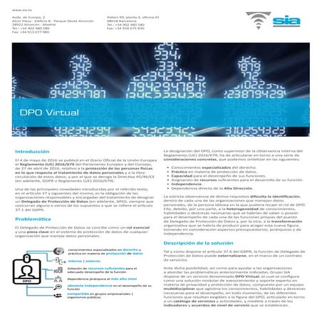 Delegado de Protección de Datos (DPO) | PPTX