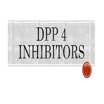 Dpp 4 inhibitors