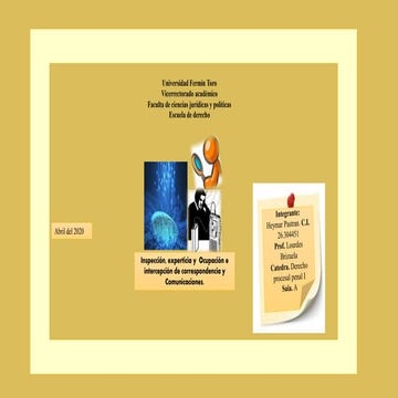 Derecho Procesal Penal I infografia 