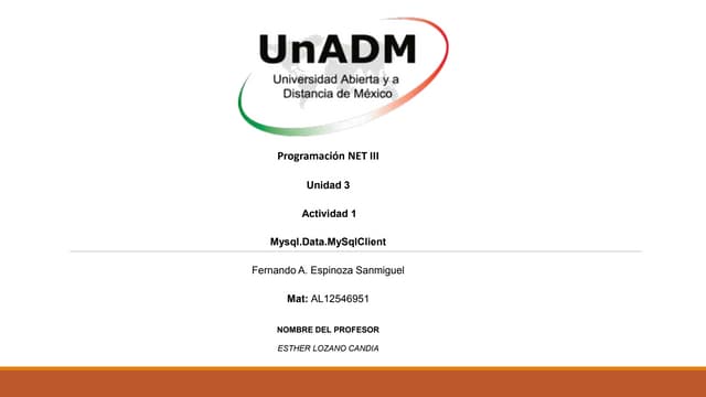DPRN3 U3 A1 FEES PPT dprn3-u3-a1-fees-ppt