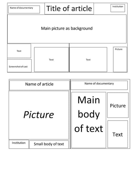 Layout of magazines | DOCX | Desktop Publishing | Computer Software and ...