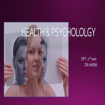 Dpt  health &amp; psychology