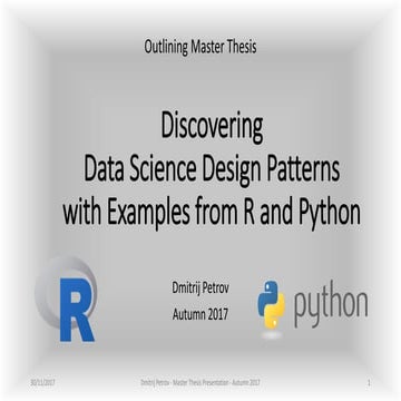 Discovering Data Science Design Patterns with Examples from R and Python Soft...