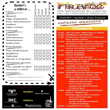 Programa d'actes firafoc 2011