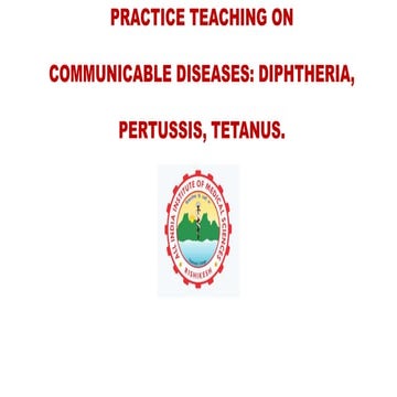 CARE OF CHILDREN WITH DIPTHERIA, PERTUSIS AND TETANUS PPT.pptx