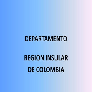 Dpt  region insular colombia
