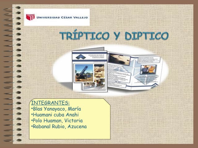 Dpt triptico y diptico