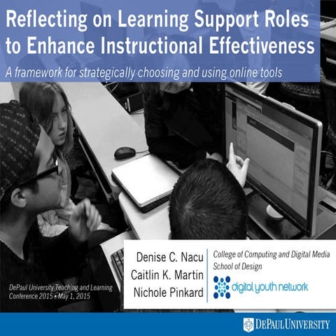 Reflecting on Learning Support Roles to Enhance Instructional Effectiveness
