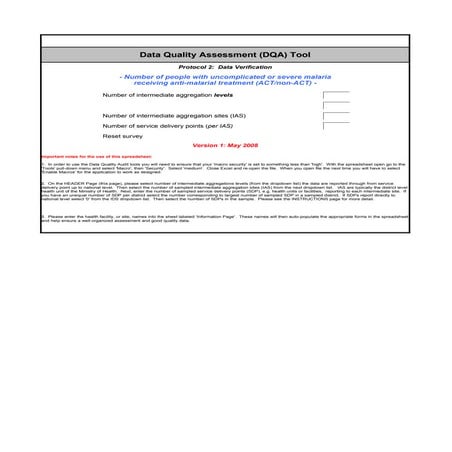 Dqa p2 malaria treatment_may 2008