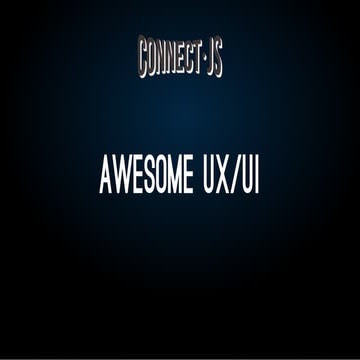 Ti.connect  Awesome UX/UI Strategy with T-10 