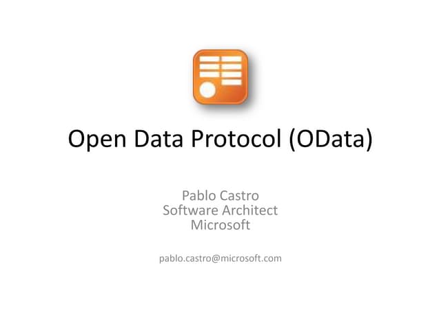 Open Data Protocol (OData)