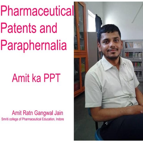 Pharmaceutical patent 