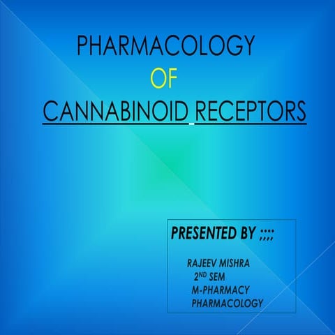 pharmacology of cannabinoid
