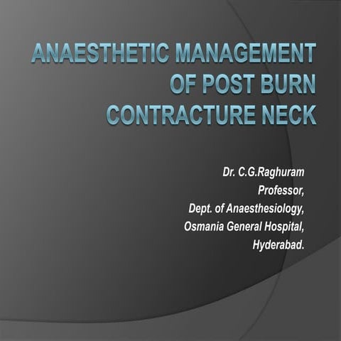Post Burn Contracture Neck