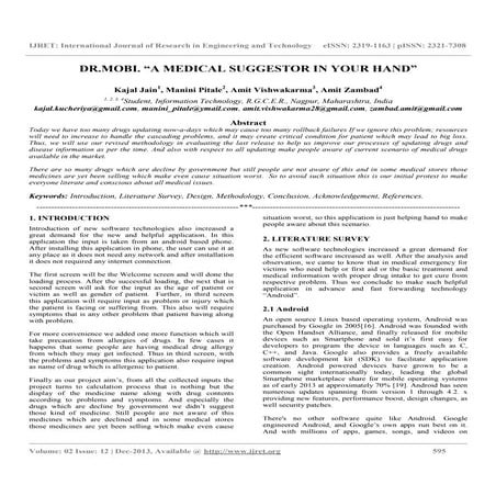 Dr.mobi. “a medical suggestor in your hand”