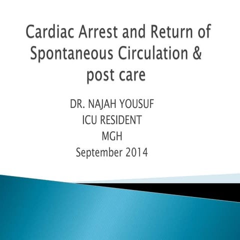 als cardiac arrest and rosc | PPT