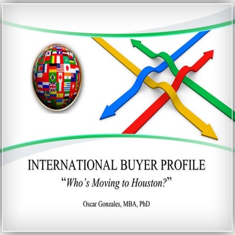 International 101 - International Buyer Profile (Dr. Oscar Gonzales)