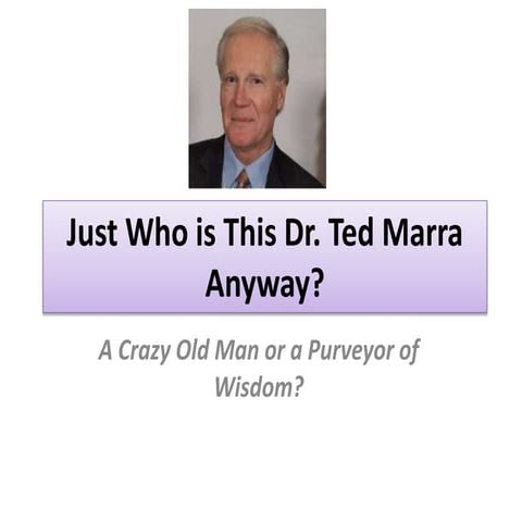 Dr. Ted Marra   slide share cv