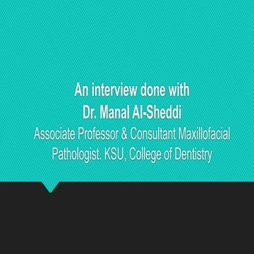 Dr. manal interview