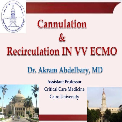 cannulation and recirculation in vv ecmo | PPTX