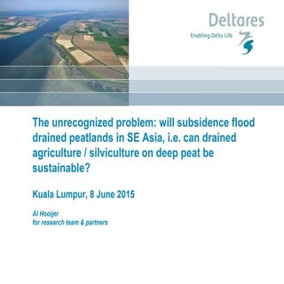 Dr. aljosja hooijer  - peatland sub...