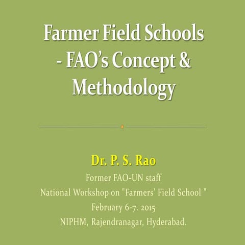 farmer field schools