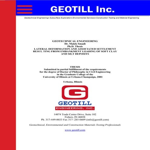 Dr. Malek Smadi, Ph.D. thesis lateral deformation and associated settlement r...
