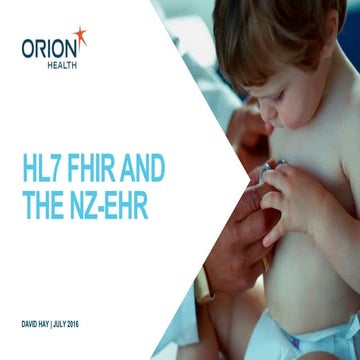 itx presentation: FHIR and the New Zealand EHR